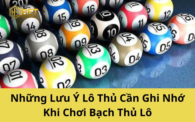 Những Lưu Ý Lô Thủ Cần Ghi Nhớ Khi Chơi Bạch Thủ Lô